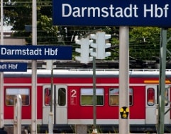 Hauptbahnhof in Darmstadt Hauptbahnhof in Darmstadt