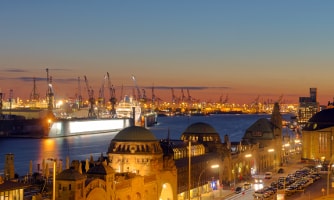 Hamburg bei Sonnenuntergang Hamburg bei Sonnenuntergang