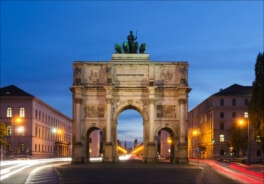 Siegestor in München bei Nacht Siegestor in München bei Nacht
