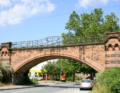 Berühmte Eisenbrücke in Wiesbaden Berühmte Eisenbrücke in Wiesbaden