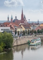 Blick auf die Würzburger Altstadt von anderem Ufer von Main Blick auf die Würzburger Altstadt von anderem Ufer von Main