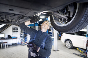 Inspektion in der Werkstatt