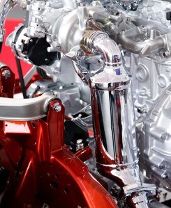 Katalysator im Motor eines modernen Auto