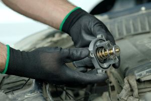 Nahaufnahme eines Thermostats